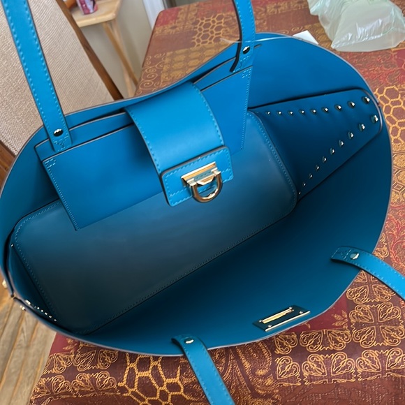 Michael Kors Manhattan Large Tote Leather Lagoon - Picture 16 of 17